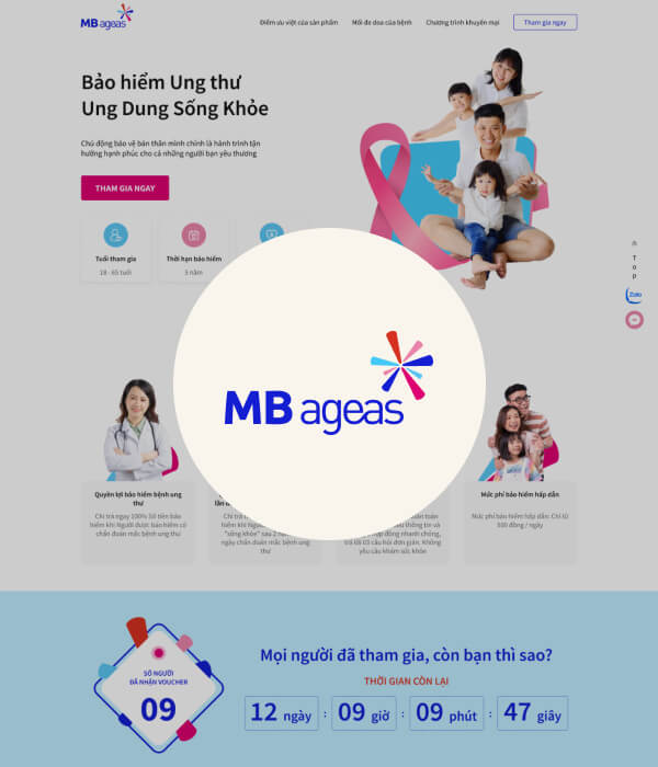 MBageas - Bảo hiểm Ung thư Ung Dung Sống Khỏe